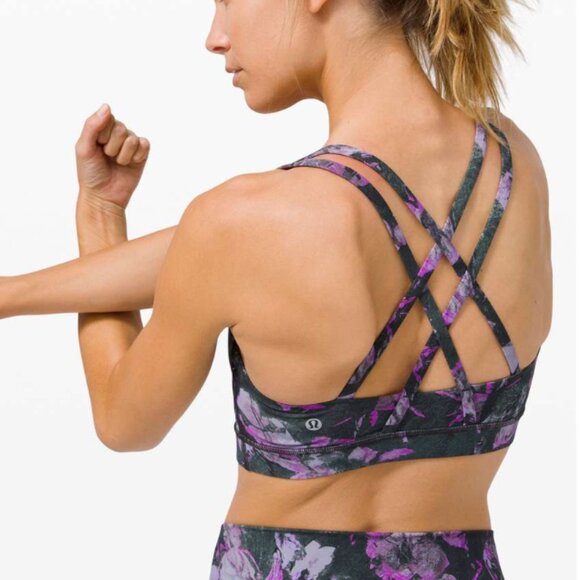lululemon athletica Other - Lululemon Energy Bra *Medium Support, B–D Cup Floral Shift Multi